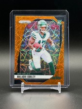 2024 Panini Prizm MALACHI CORLEY #369 New York Jet ORANGE LASER ROOKIE