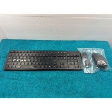 KM690 Wireless Keyboard and New Dell Wired Mouse Combo Full Size Black Slim