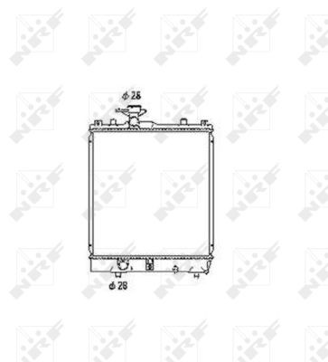 KÜHLER MOTORKÜHLUNG 53456 FÜR SUZUKI M13A 1.3L M15A 1.5L 4cyl IGNIS I - Bild 2 von 8
