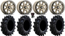 ITP Inertia Bdlk 14" Wheels Br +40mm 28" Intimidator Tires Commander Maverick