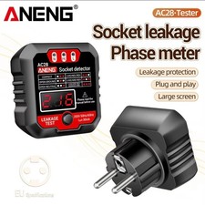 Digital Socket Power Tester ANENG AC28 Circuit Breaker Finder EU/US Plug 250V 5