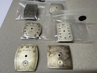 Lot Of 6 Bulova Dials, 1940 s - $5 Each!