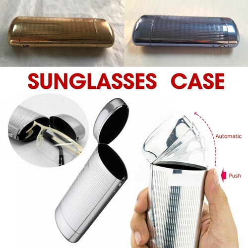 Elegante leichte Aluminium Brille Etui Hartmetall Spektakel Starktasche - Bild 9 von 14