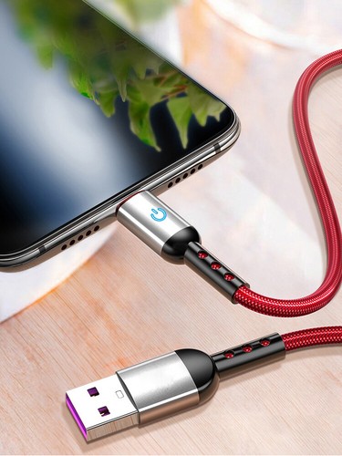 Charging Lead Cable Adapter Data Sync Charger 1.2m Fast Charging Nylon Type C ┊ - Picture 10 of 16