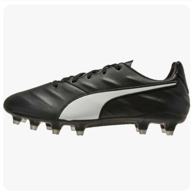 PUMA Vegan King Pro 21 SL FG 106958-01 Soccer Cleats   Black & White SIZE 10 
