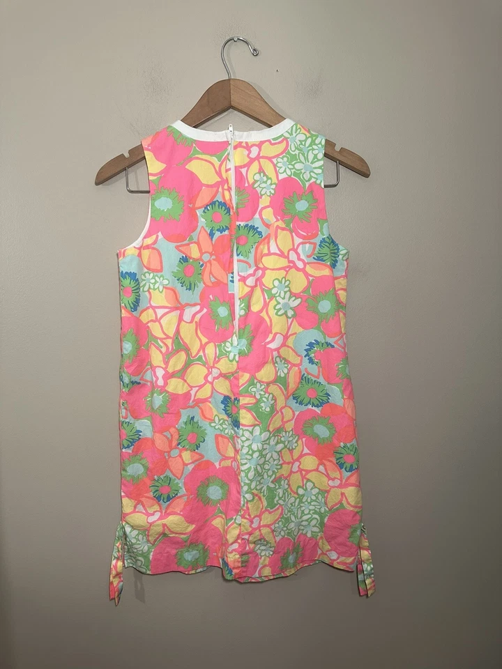Vestido Lilly Pulitzer Ice Cream Social Shift Niña Talla 14 Niña Sin Mangas Foto 3 de 4