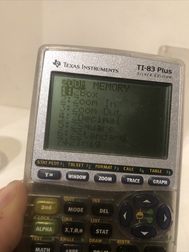 Texas Instruments TI-83 Plus Silber Edition grafischer Taschenrechner klar mit Abdeckung - Bild 4 von 9