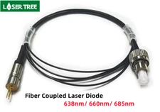 LASER TREE 638nm 660nm 685nm Single Mode Fiber Coupled Laser Diode 4um
