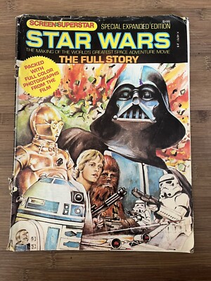 Vintage Screen & Superstar (1977) #8 Star Wars Full Story Magazine K 48761