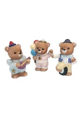 Three Circus Clown/ Birthday Bears By Homco/ Home Interior #1449. 