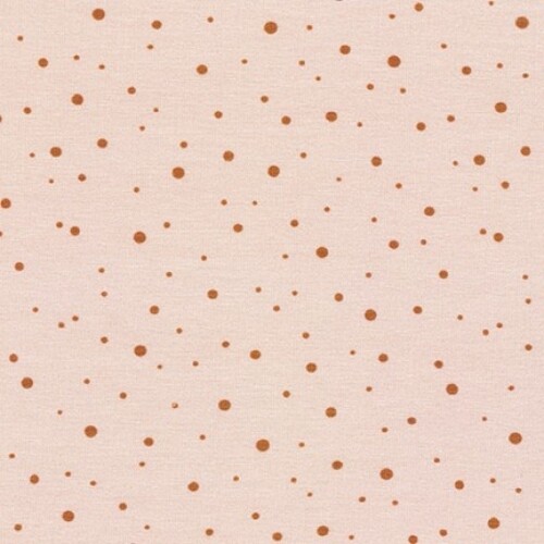 Robert Kaufman Cotton Jersey Stretch Knit Fabric Ice Peach - per metre - Picture 1 of 1