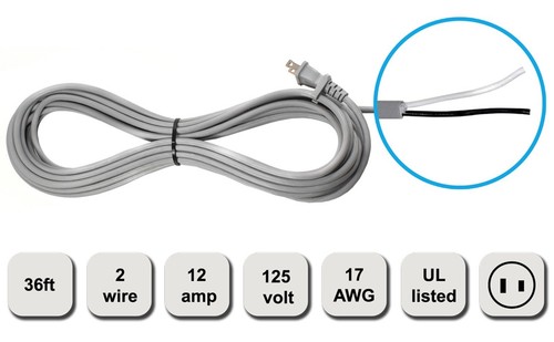 HQRP Cable de CA para Shark Rotator Lift-Away NV501, NV502, NV450, NV402, NV341 - Bild 5 von 11
