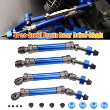 4Pcs RC Car Drive Shaft Front& Rear Metal for 1/10 Traxxas Slash Rustler VXL 4X4