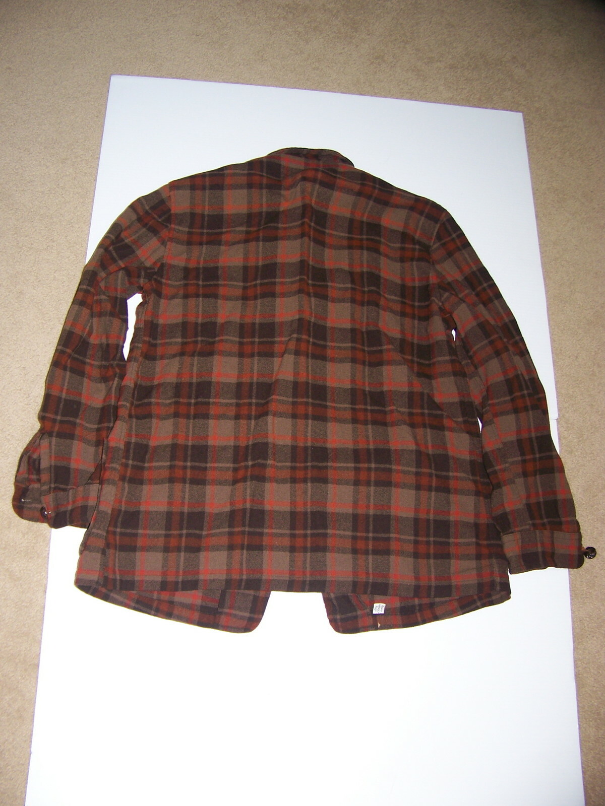 PENDLETON WOOL BUTTON FRONT SHIRT MENS MEDIUM BRO… - image 5