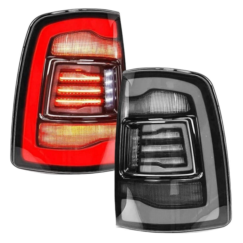 Light Smoked Tail Lights for 2009-2018 Dodge Ram 1500 2500 3500 LED Rear Lights - Image 2 of 4
