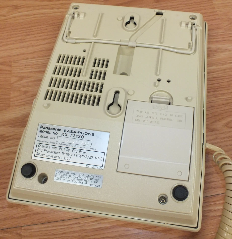 Sistema telefónico vintage Panasonic (KX-T3130) 2 líneas con cable **LEER**  Foto 4 de 4