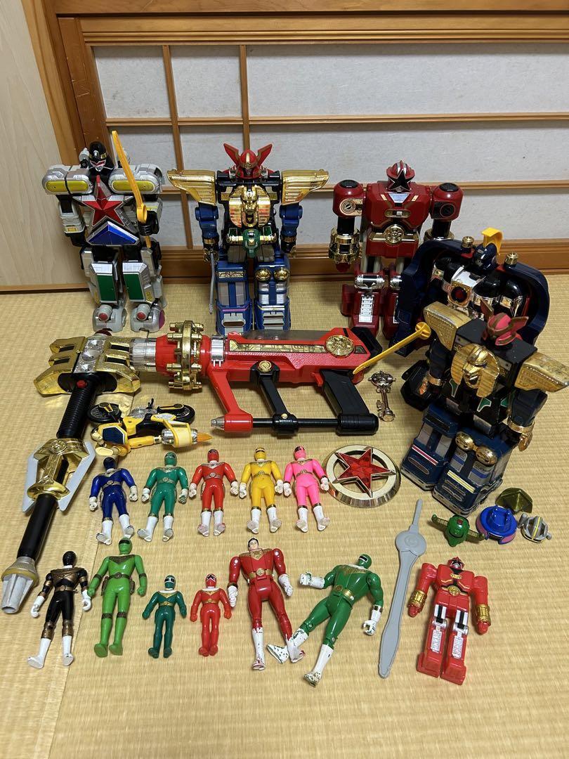 Power Rangers Zeo Ohranger Megazord Morpher 7p Figure set Bundle
