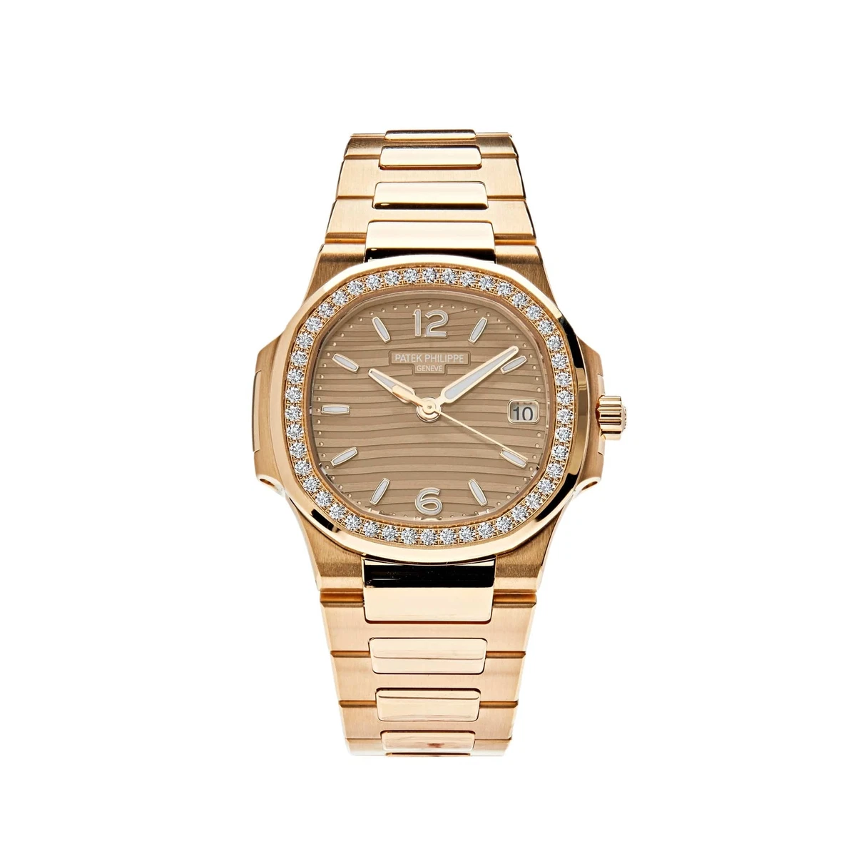 Patek philippe rose gold diamond discount