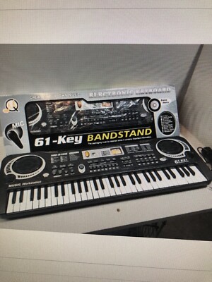 61 Key Bandstand Electronic Toy Keyboard With Microphone Model MQ