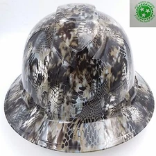 Hard Hat FULL BRIM custom hydro dipped , OSHA approved KRYPTEK NEPTUNE CAMO NEW 