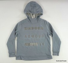 Under Armour Boys Hoodie Gray Boys Large Sweatshirt Pockets Pullover Loose