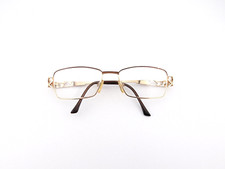 Cazal Eyeglasses, Frames Only, 4142 892 52 Gold, Metal, Germany