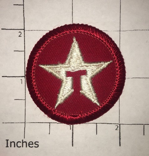 Parche Texaco - 1 5/8 pulgadas x 1 5/8 pulgadas - vintage - Imagen 2 de 2