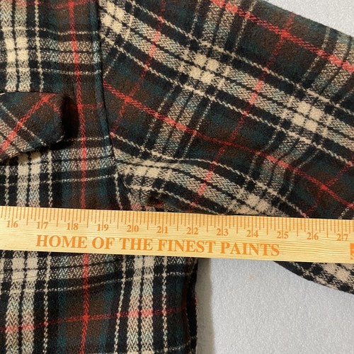90's Authentic Gap Clothing Plaid Wool Lined Button-up Jacket GorpCore Size S - Picture 6 of 10