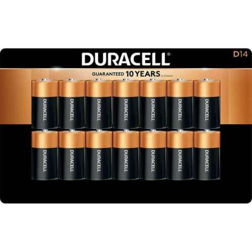 Duracell CopperTop Alkaline D Batteries w/ Duralock Power Preserve Technology 14 - Picture 2 of 4