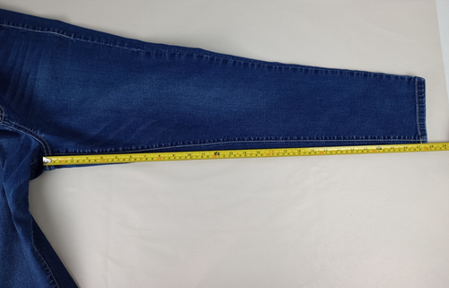 Maurices Women's Large Short Skinny Stretch High Rise Dark Denim Jeans - Picture 11 of 12