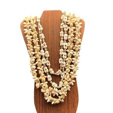 Lot of 4 Vintage Cowrie Sea Shell Necklaces 17