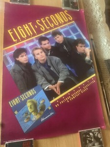 Eight Seconds 1986 Almacantar Promo Poster Synthpop Progressive Rupert Hine