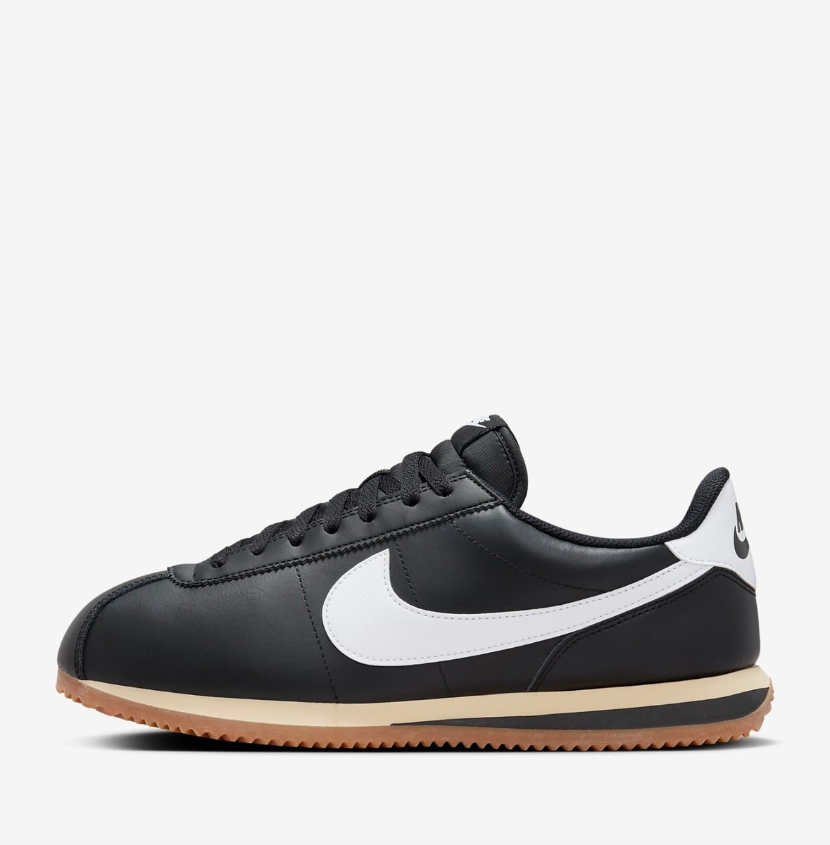 Nike Cortez SE Black Gum Brown コルテッツ レザー NIKE CORTEZ SE BLACK/SAIL-GUM DARK BROWN-MTLC DARK GREY（ナイキ