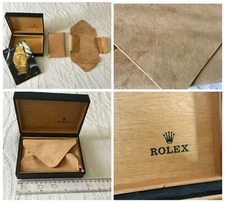 Original Rolex Watch Box Case (Only), Watch Inlay/Pillow & Rolex Oyster Booklet