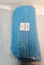 Lot of 6 Blue Microfiber Mop Pads Wet Dry Mop Refill for 12" Flat Mop Base Wilen