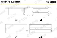 Glyco Kurbelwellenlager FüR Peugeot Boxer Kasten 244 2.8 Hdi 230L Zct_ Iveco
