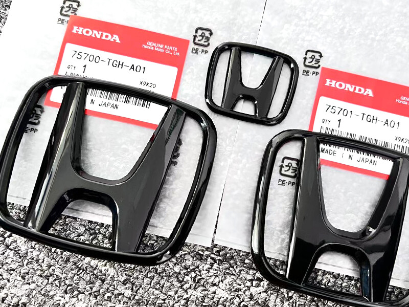 Genuine/3PCS Front Rear Rear Badge H Emblem For Honda 10th 2016-2021 CIVIC 4Dr