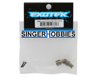 EXOTEK EXO2298 Arrma Grom/Losi NASCAR Aluminum Differential Outdrive Cups (2)