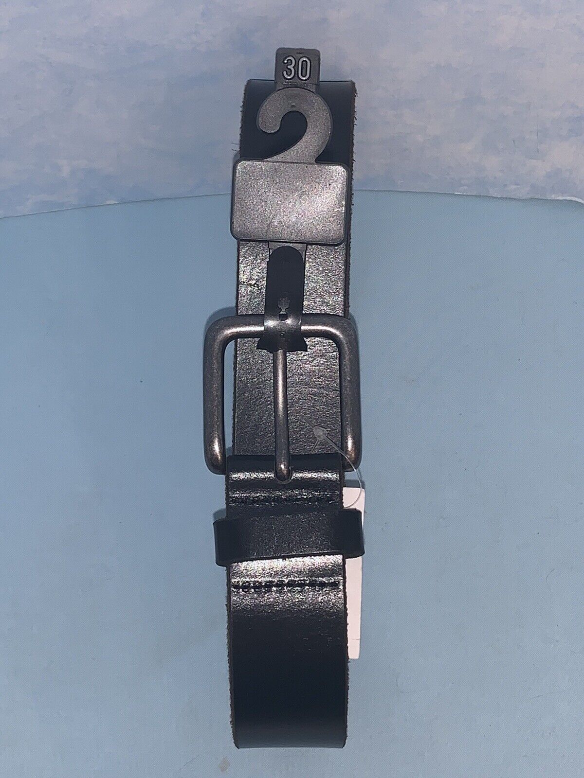 Disney Parks Men’s Black Genuine Leather Belt Size 30 New