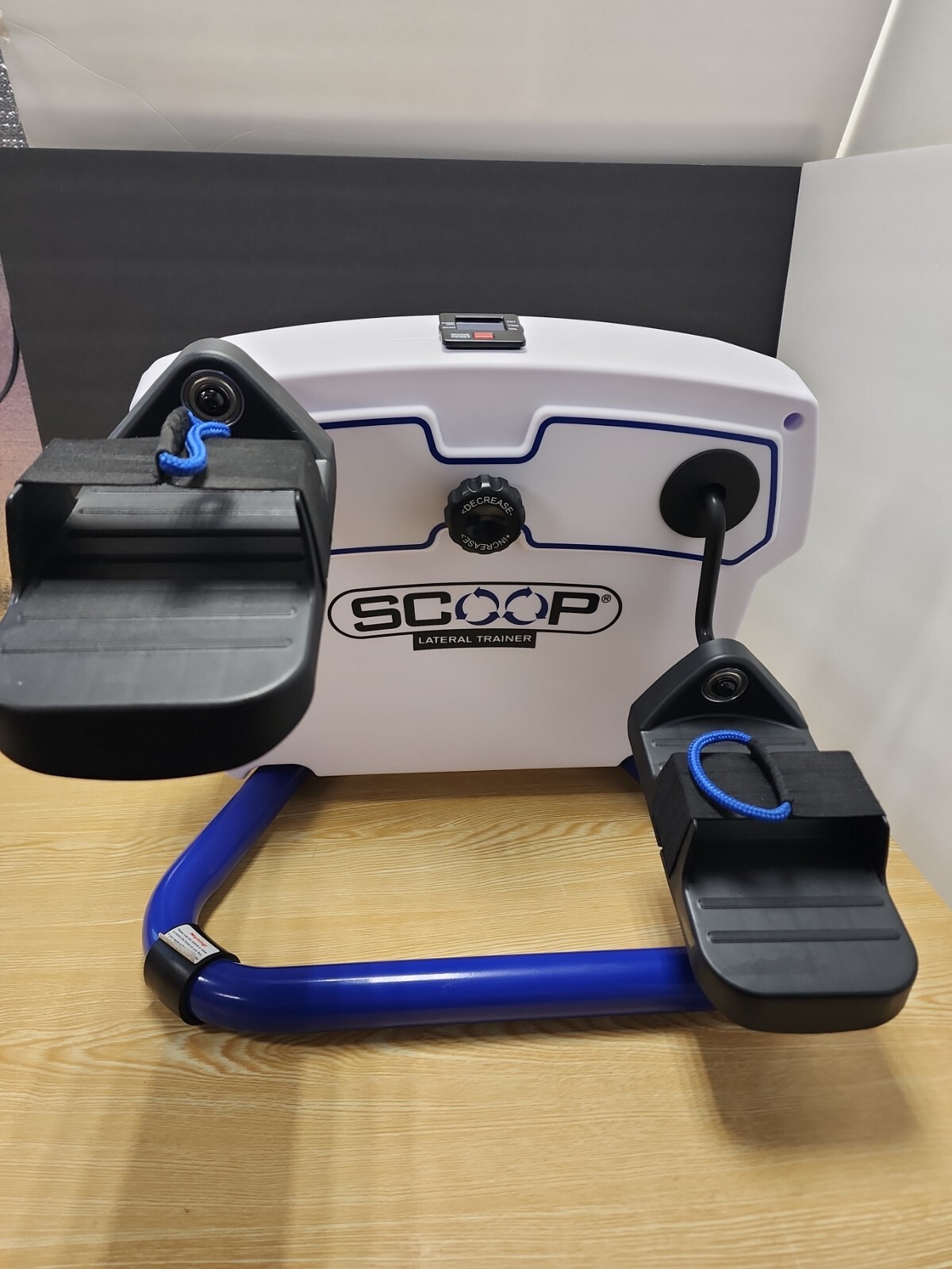 Scoop Mini Lateral Trainer Recumbent Sit Down Exercise Portable White Helix 