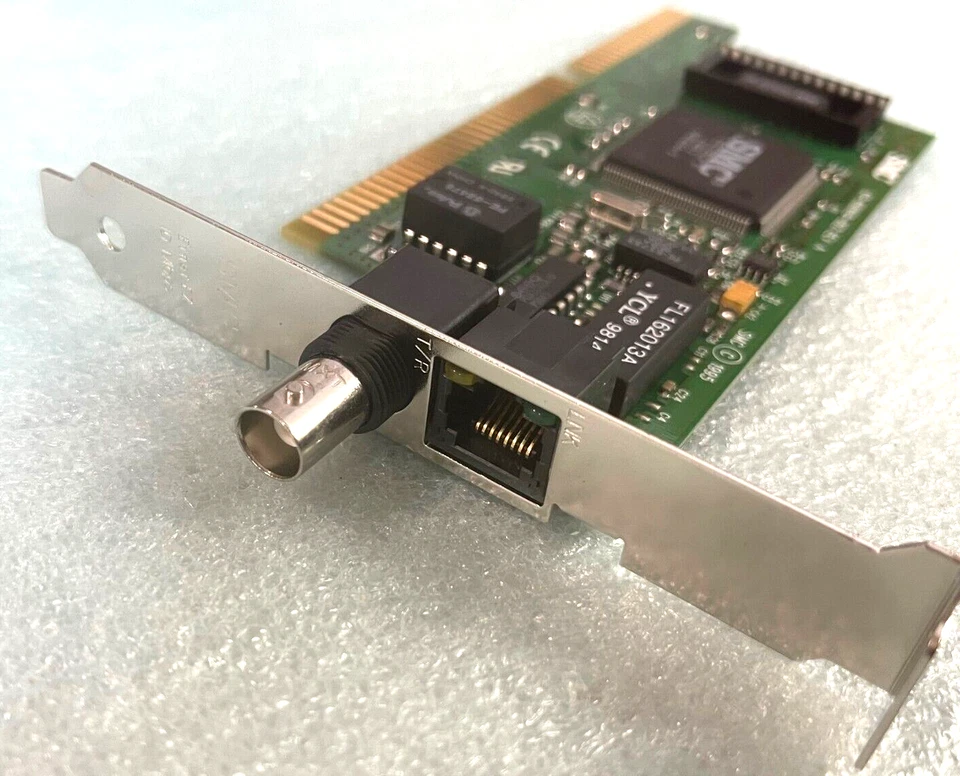 TARJETA ETHERNET RM2-LAN22 VINTAGE 1995 SMC 60-600619-002 ISA 16 BITS COAXIAL RM2-LAN22 Foto 3 de 4