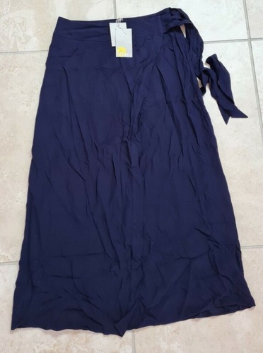 Boden Portia Rock NAVY WRAP MIDI SKIRT SIZE UK 10P BRAND NEW T0355 - Picture 4 of 5