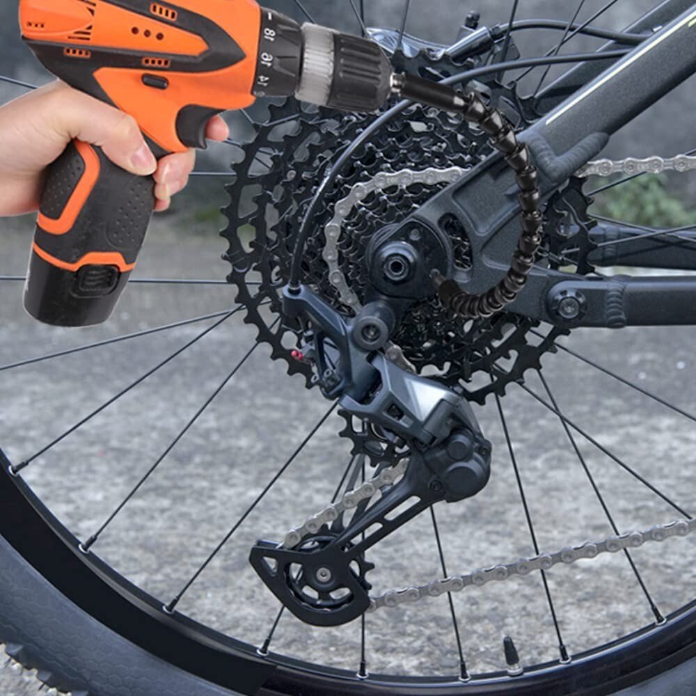 3pcs Black Drill Bit Extension Orange Power Tool Accessories Power Tool