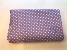 Pottery Barn Teen PBTeen Lavender Polka Dot Twin Flat Sheet 100 Cotton Fabric