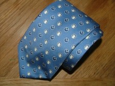 MENS VINEYARD VINES TIE 100 SILK HAND MADE IN U.S.A CHILDREN CIRCLE BLUE 410