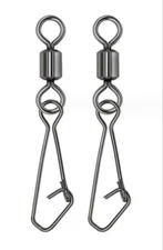 Fishing Swivels Snap 50/100Pcs Stainless Steel Interlock Snap Lure Connector