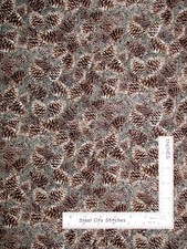 Christmas Holiday Pine Cones Cotton Fabric Timeless Treasures CM6962 By The Yard