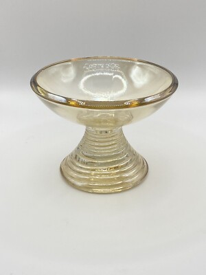 5 Vintage Eisbecher Goldkarte.