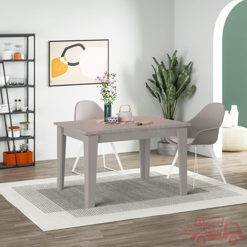 Tavolo allungabile Megaron tortora light mocha 120x80 cm - Foto 3 di 7