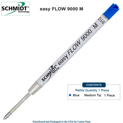 Schmidt easyFLOW 9000 M Blue Ink Parker Style Refill